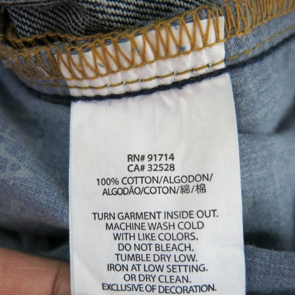 Armani Exchange Cotton Dark Wash Straight Leg Denim Jeans - Size 31 Short - Picture 6 of 6